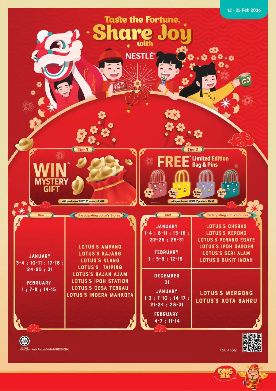 CNY Promotion 2026 | Ekstra Ong Sem Katalog & Member Deals