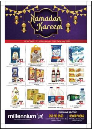 Ramadan Offers 2026 - Best Grocery Deals Airport Road & Khalidiya In Millennium Hypermarket Abu Dhabi
