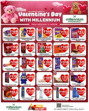 Valentines day offer In Millennium Hypermarket Ernakulam