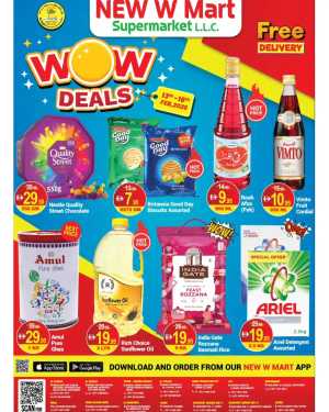 WOW Deals: 50% Off Groceries & Personal Care In New W Mart Dubai