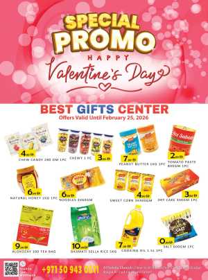 Valentine’s Day Sale & Grocery Offers In Best Gifts Center Sharjah / Ajman