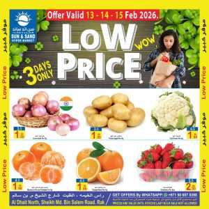Fresh Vegetable & Fruit Offers In  Sun & Sand Ras al Khaimah