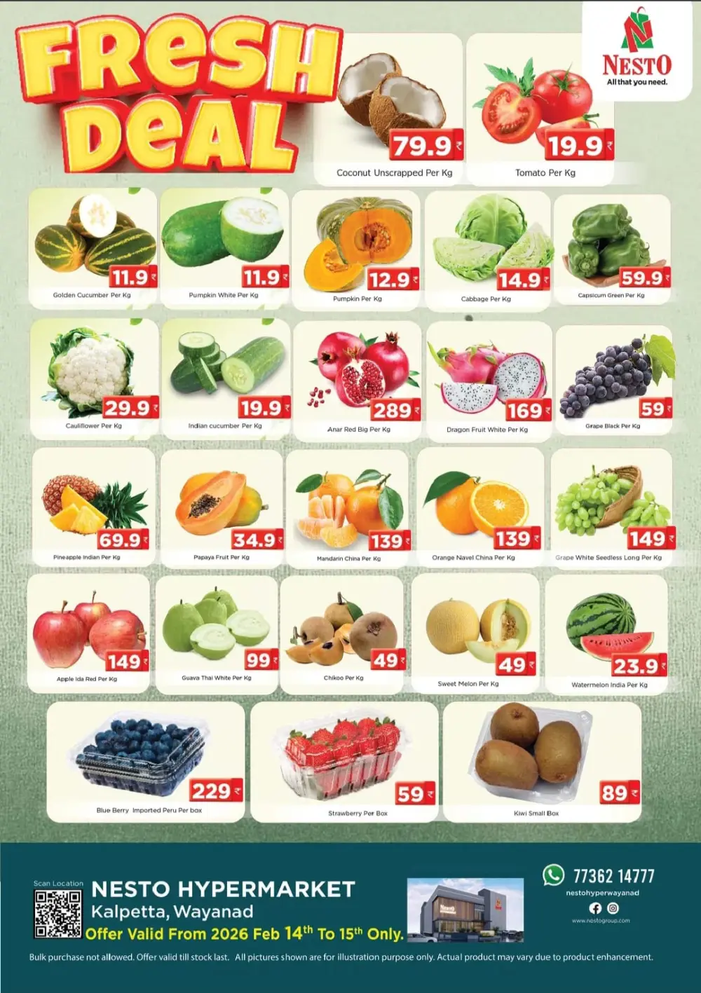 Fresh Vegetable & Fruit Offers