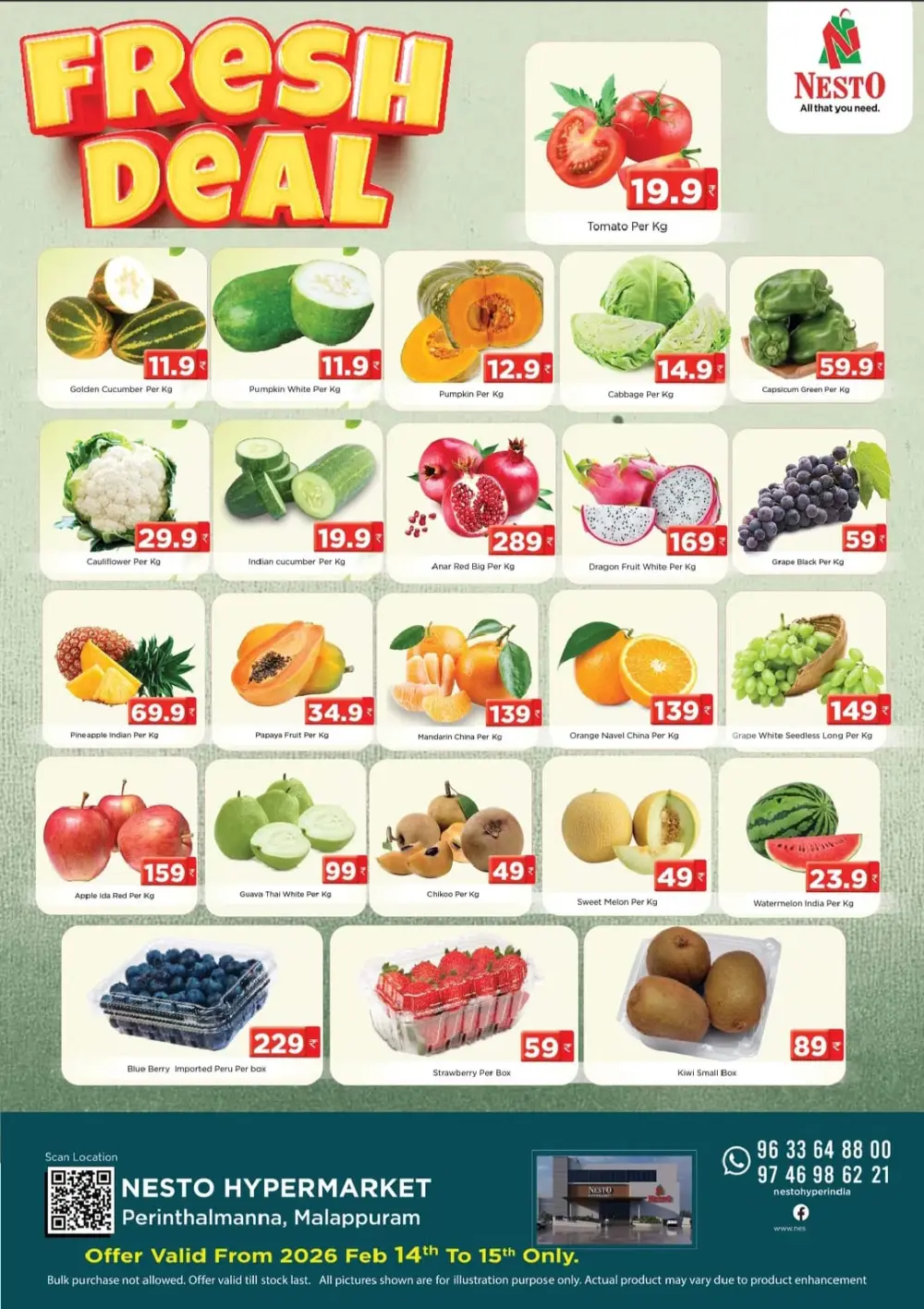 Fresh Vegetable & Fruit Offers