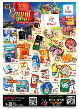 Al Quoz | Grand Opening Offers In Mango Hypermarket Dubai