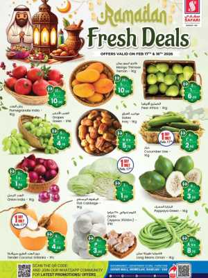 Ramadan Fresh Deals & Grocery Offers Feb 2026 In Safari Hypermarket Sharjah / Ajman