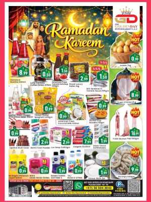 Ramadan Offers & Grocery Deals Dubai In ZSH Golden Day Hypermarket Dubai