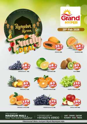 Fresh deals In Grand Hypermarket Kannur
