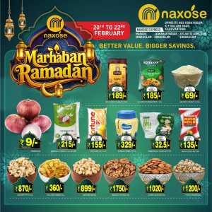 Marhaban Ramadan Sale  50% OFF Groceries & Home Essentials In Naxose Kottayam
