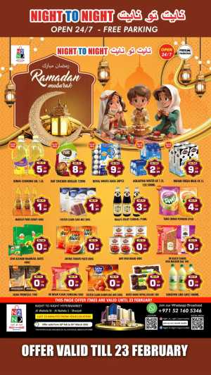 Grocery & Electronics Deals In Night to Night Sharjah / Ajman