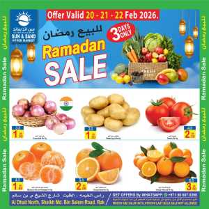 Ramadan Fresh Food Sale  Feb 20-22 In  Sun & Sand Ras al Khaimah