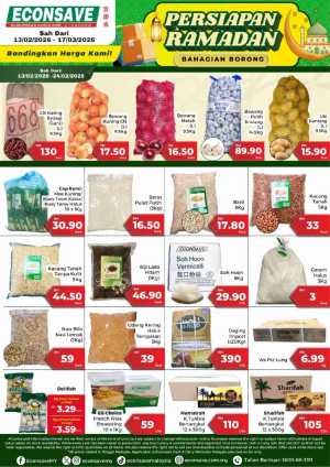 Promosi Borong Persiapan Ramadan 2026 In Econsave Kuala Lumpur,Labuan,Putrajaya,Johor,Kedah,Kelantan,Malacca,Negeri Sembilan,Pahang,Penang,Perak,Perlis,Selangor,Terengganu