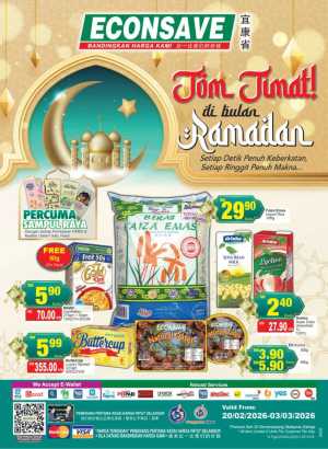 Ramadan Promotion & Katalog Jom Jimat 2026 In Econsave Kuala Lumpur,Labuan,Putrajaya,Johor,Kedah,Kelantan,Malacca,Negeri Sembilan,Pahang,Penang,Perak,Perlis,Selangor,Terengganu