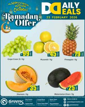 Fresh deals In Greens Hypermarket Kannur