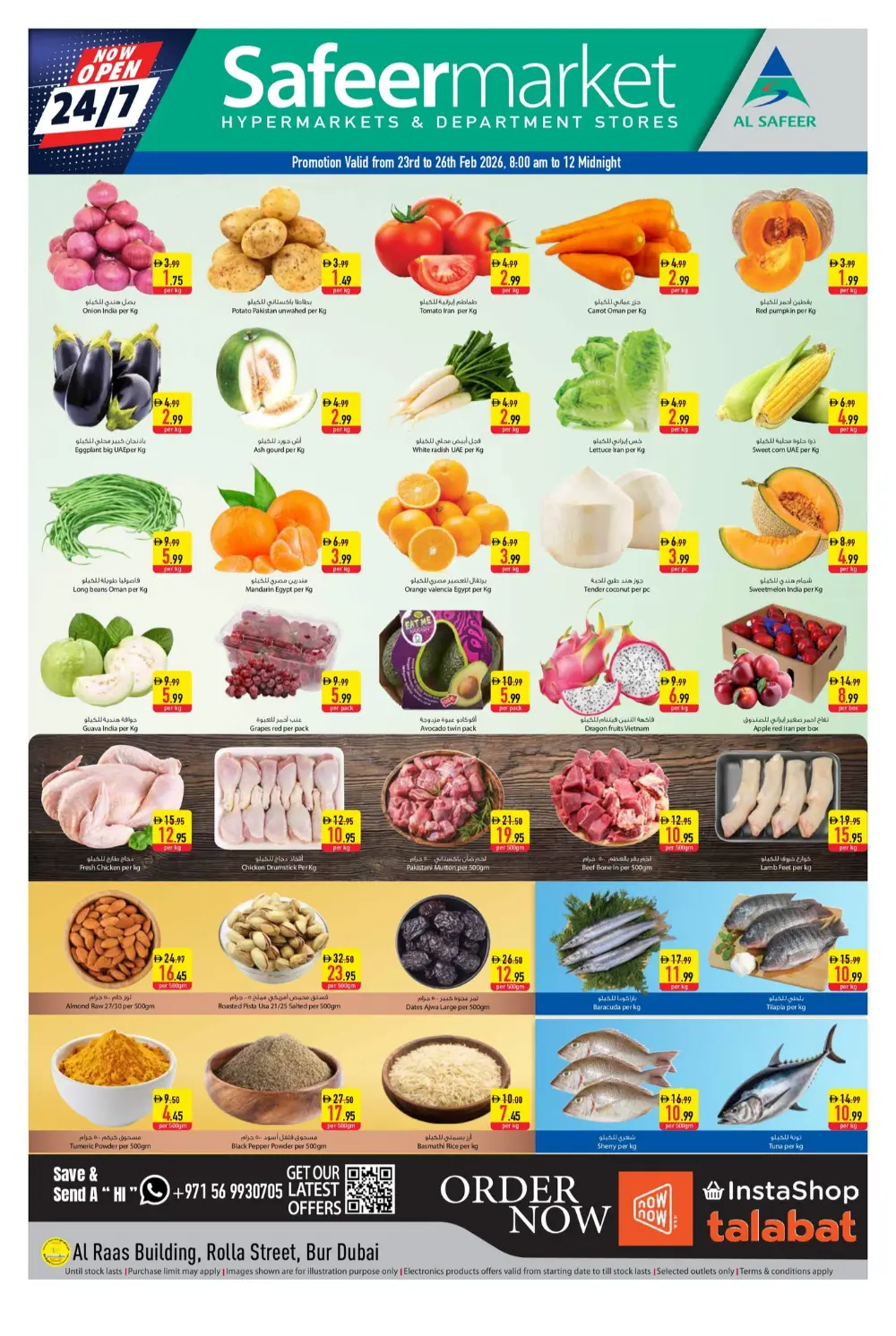 Safeer Market Bur Dubai | Fresh Grocery Offers Feb 23-26