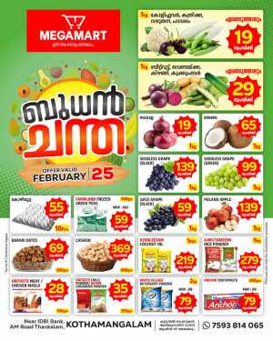 Wednesday offer In Megamart Ernakulam