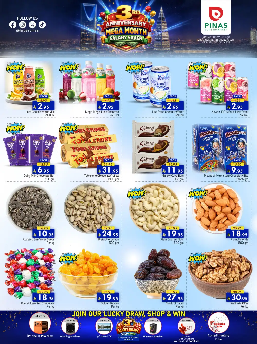 PINAS Supermarket Riyadh | 3rd Anniversary Mega Sale Deals