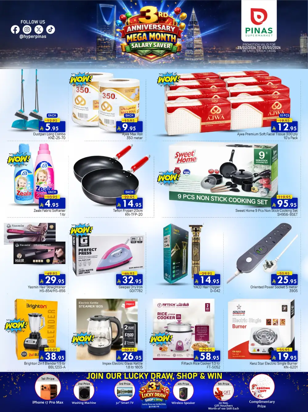 PINAS Supermarket Riyadh | 3rd Anniversary Mega Sale Deals