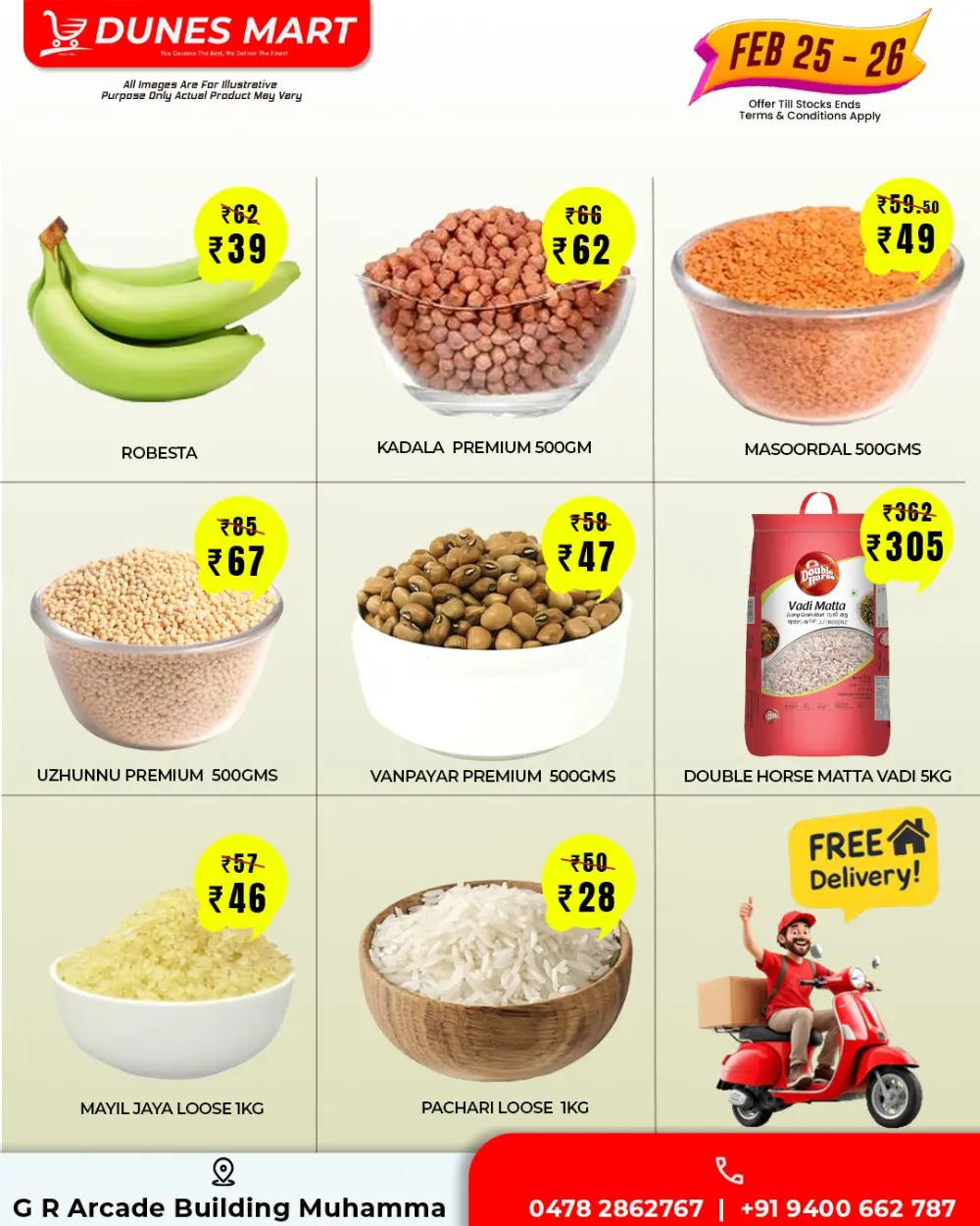 Dunes Mart Muhamma | Midweek Grocery Sale Feb 25–26