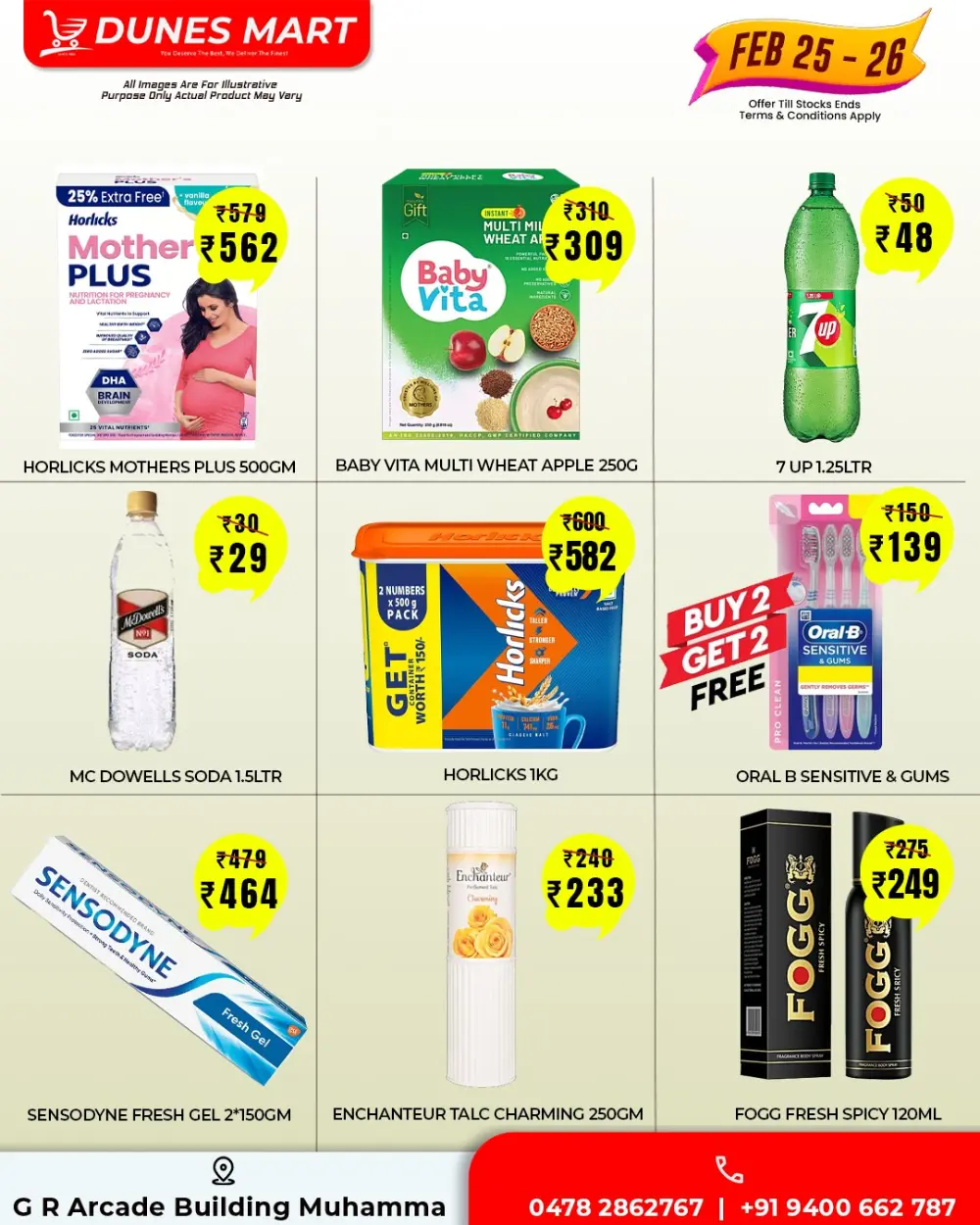 Dunes Mart Muhamma | Midweek Grocery Sale Feb 25–26