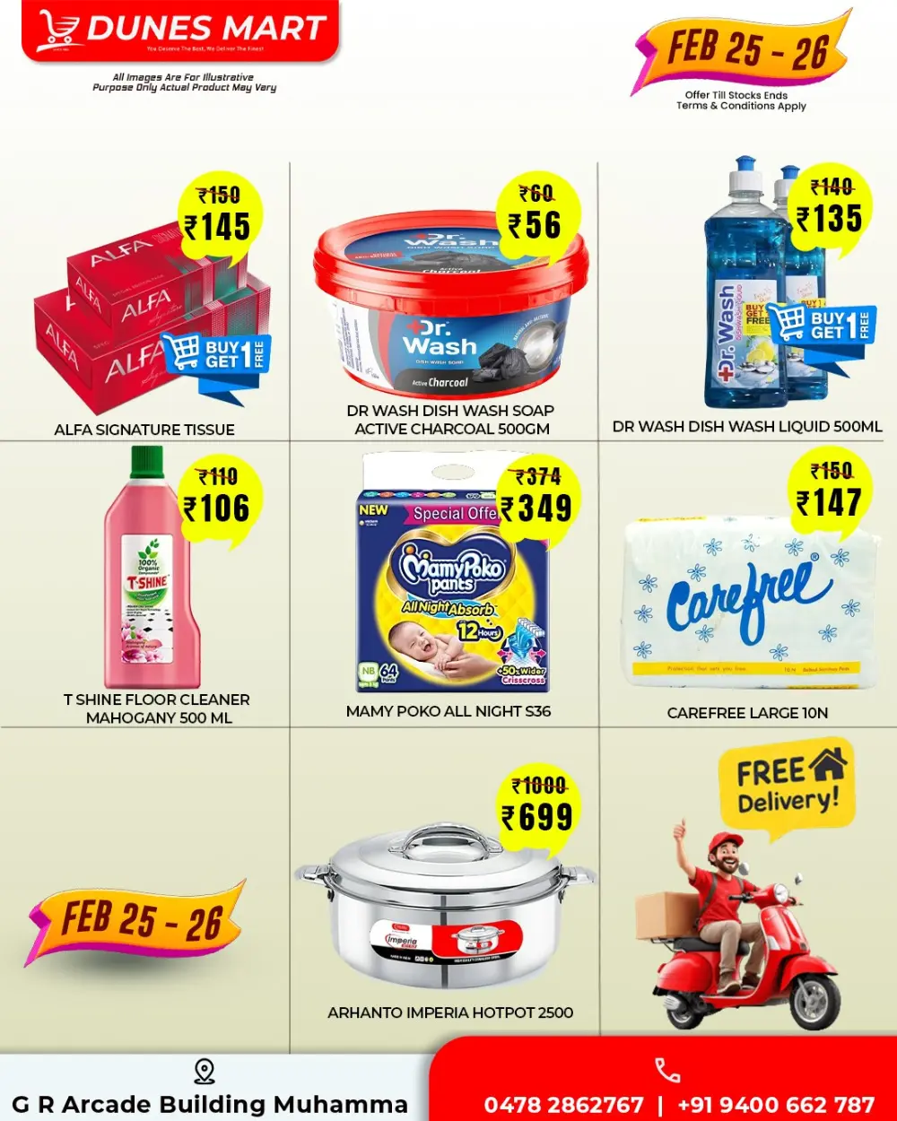 Dunes Mart Muhamma | Midweek Grocery Sale Feb 25–26