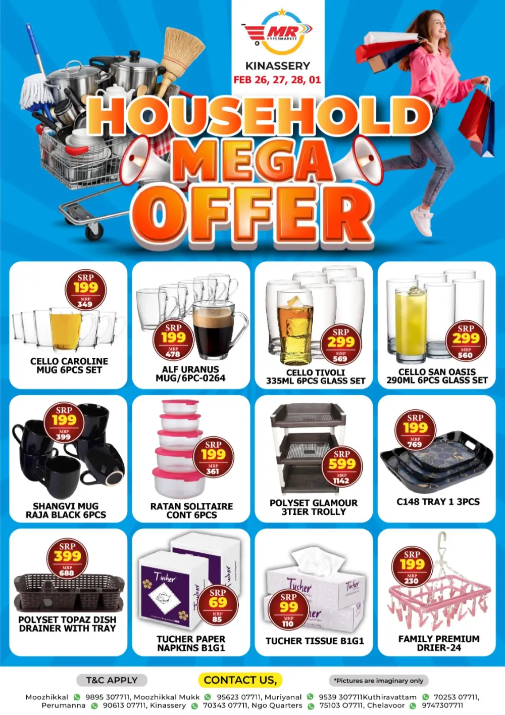 Household Mega Offer at MR Hypermarket Kinassery | Feb 26 - March 1