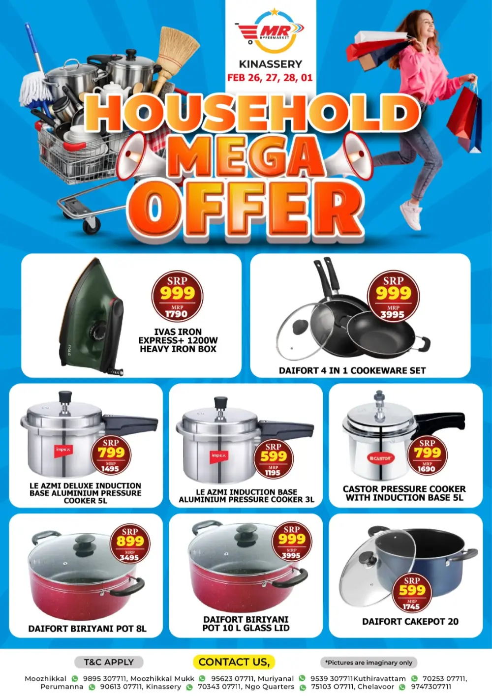 Household Mega Offer at MR Hypermarket Kinassery | Feb 26 - March 1