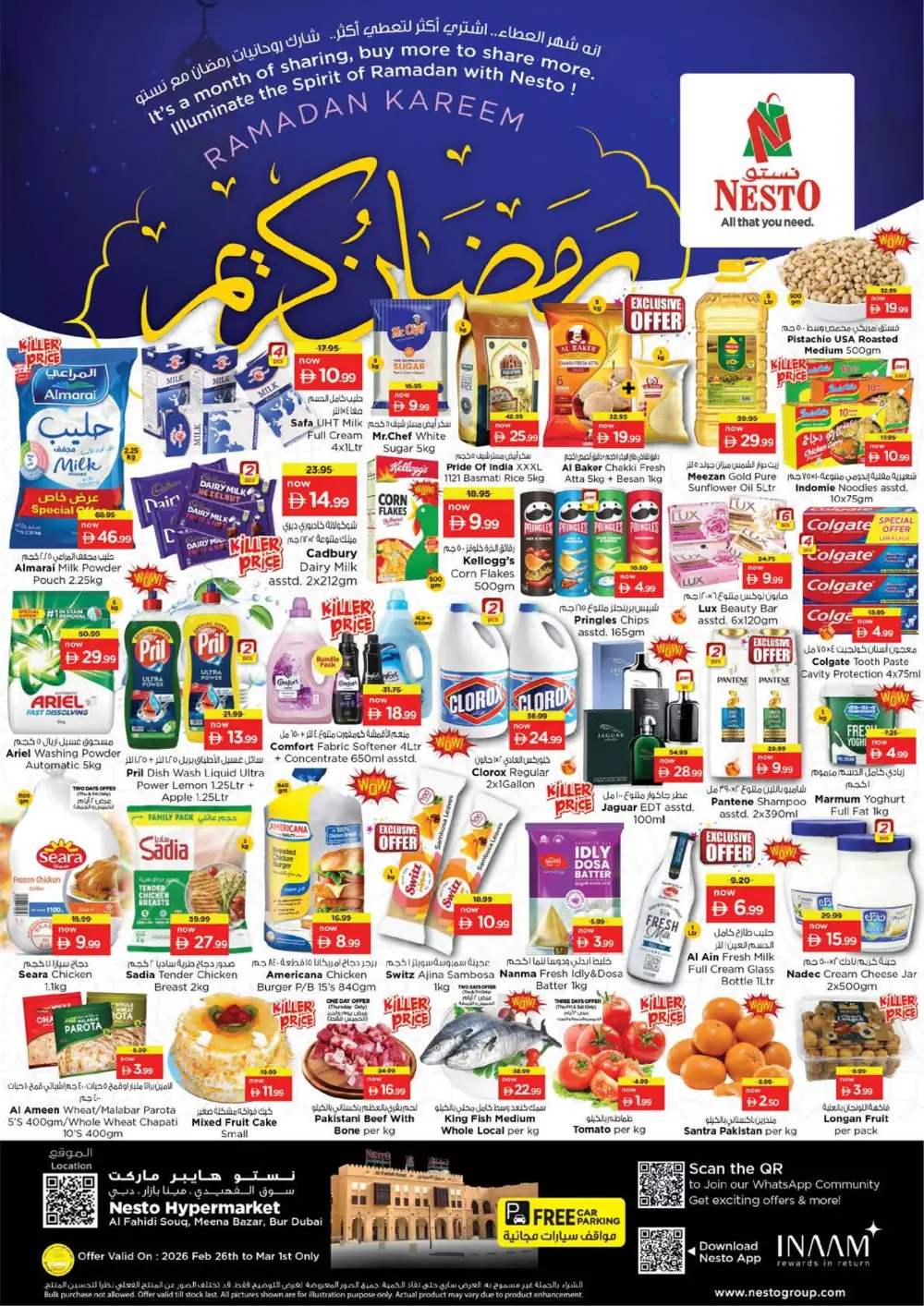 Ramadan Deals at Meena Bazar Bur Dubai | Nesto Offers Feb 26 – Mar 1