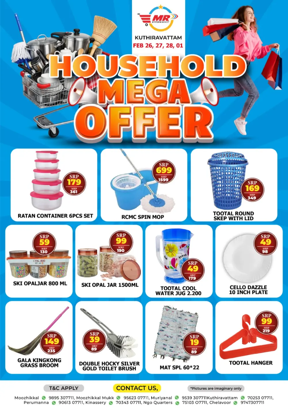 MR Hypermarket Kuthiravattam Household Mega Offer