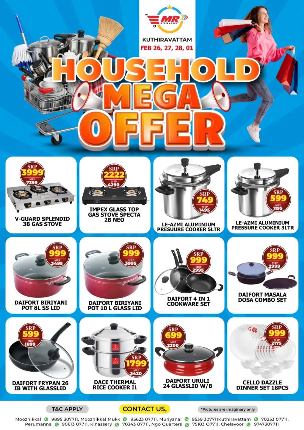 MR Hypermarket Kuthiravattam Household Mega Offer