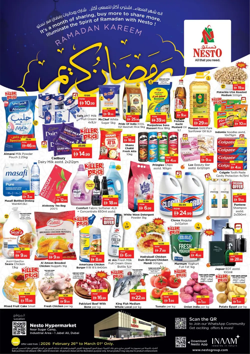 Ramadan Deals at Jebel Ali Industrial Area 1 | Nesto Offers Feb 26 – Mar 1