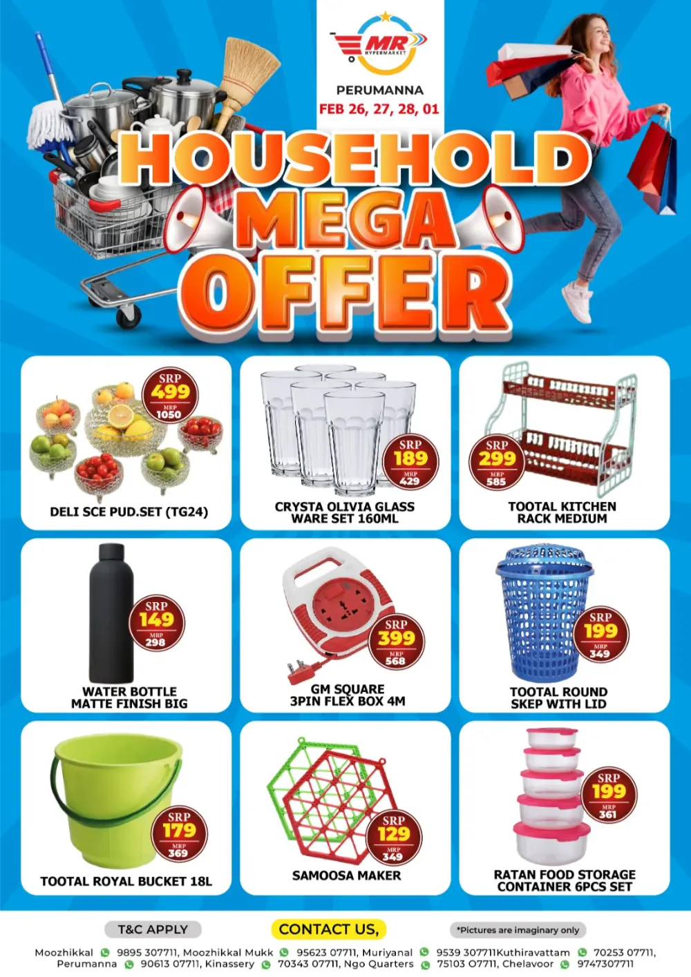 MR Hypermarket Perumanna | Household Mega Offer Feb 26 – Mar 01