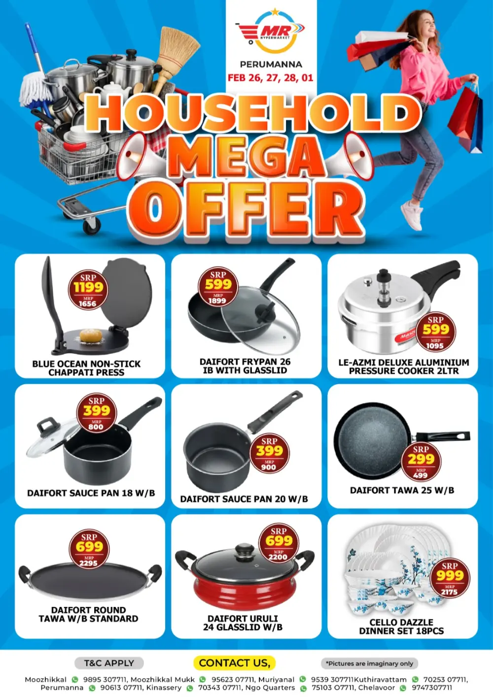 MR Hypermarket Perumanna | Household Mega Offer Feb 26 – Mar 01