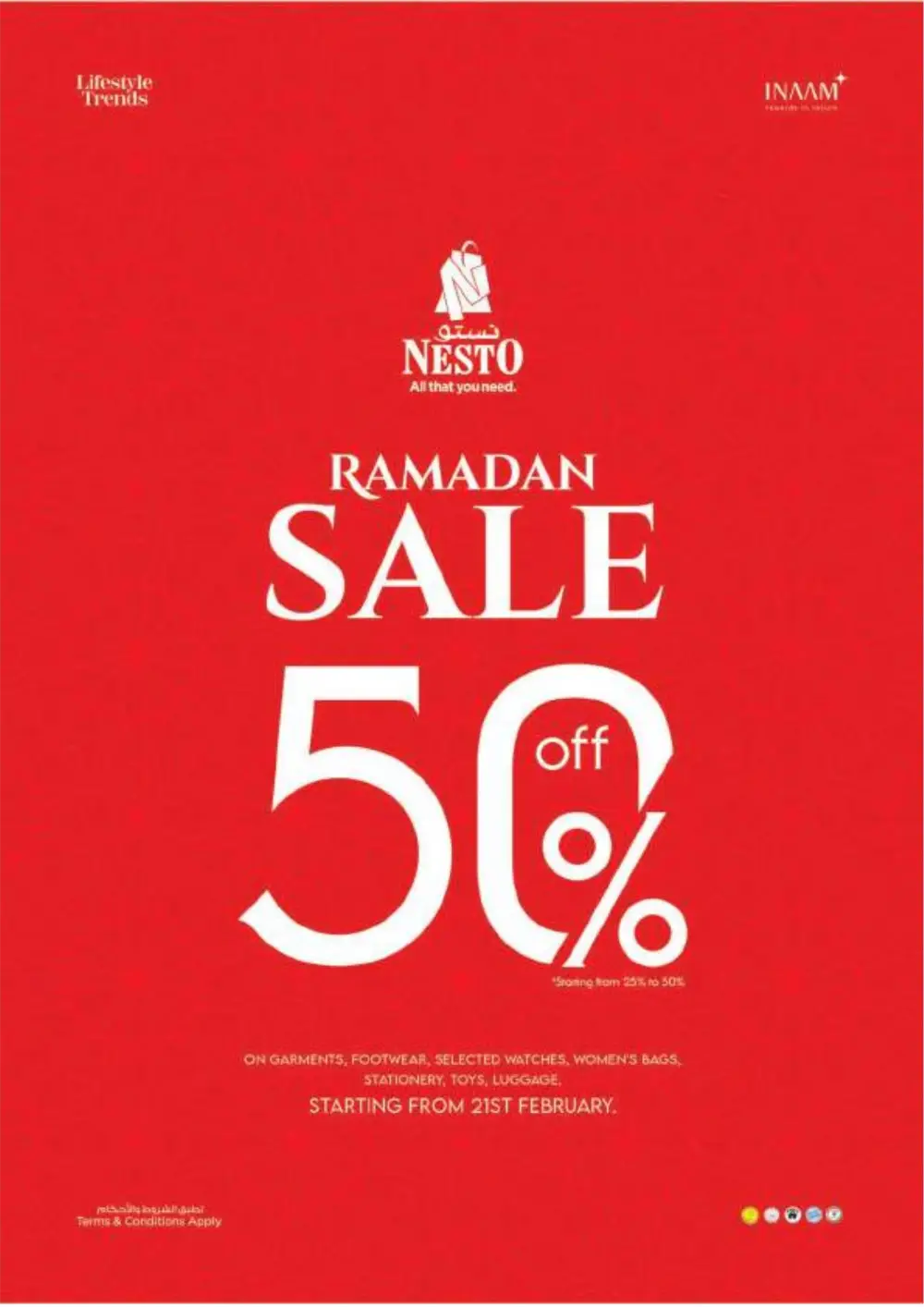 Ramadan Sale 2026: Up to 50% Off Fashion & Lifestyle