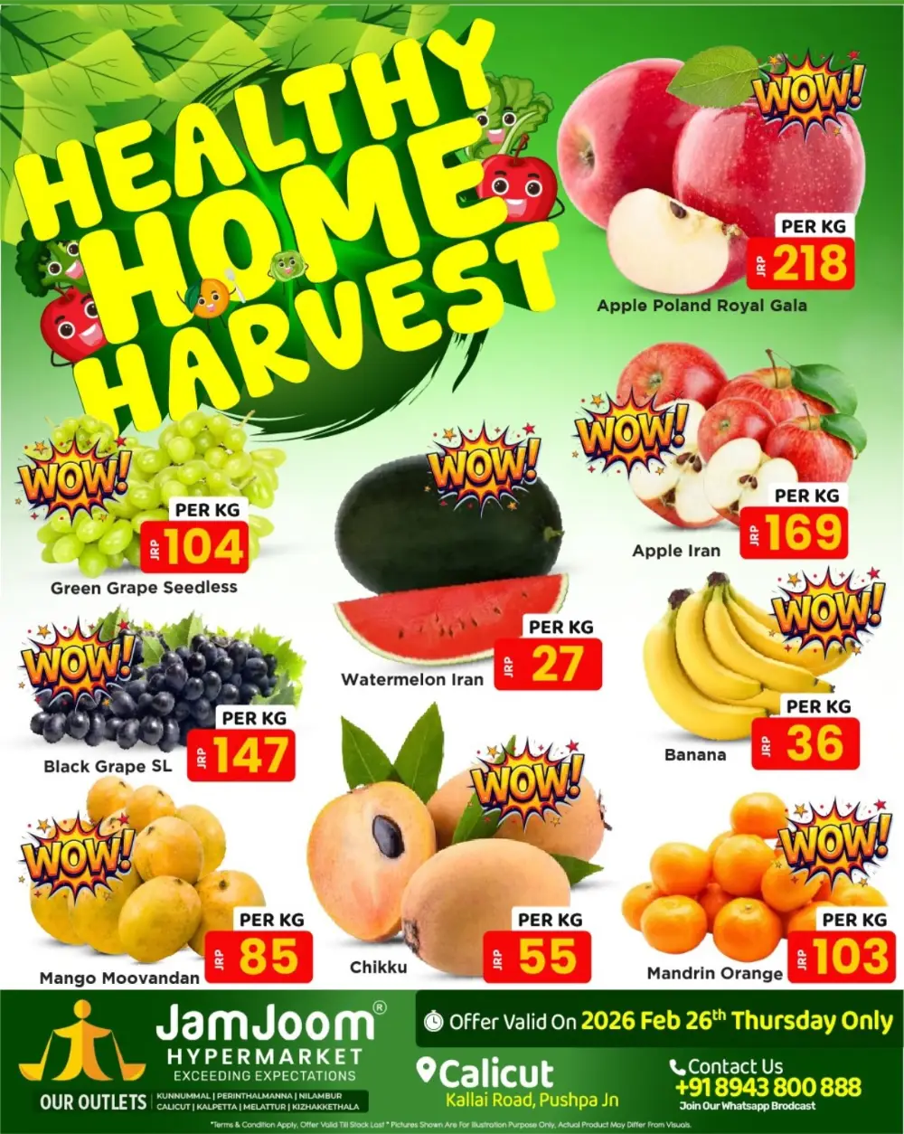 Today's Fresh Vegetable & Fruit Offers