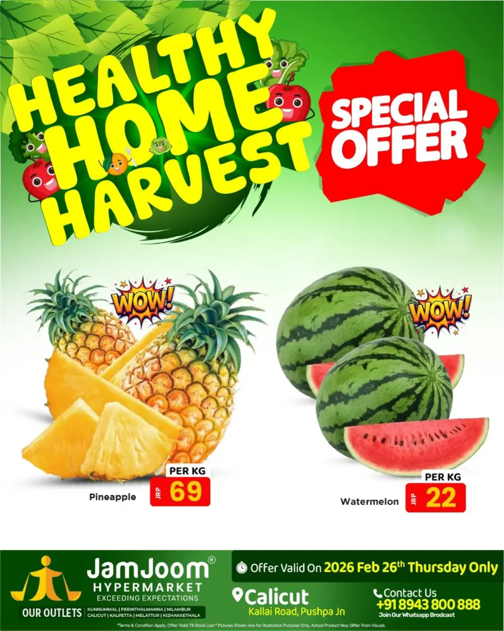 Today's Fresh Vegetable & Fruit Offers