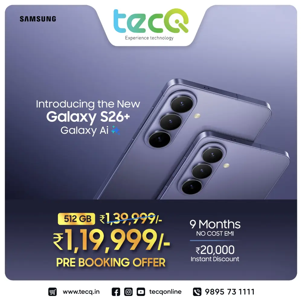 Pre-Book Galaxy S26 Ultra | Exclusive 20K Instant Discount at tecQ