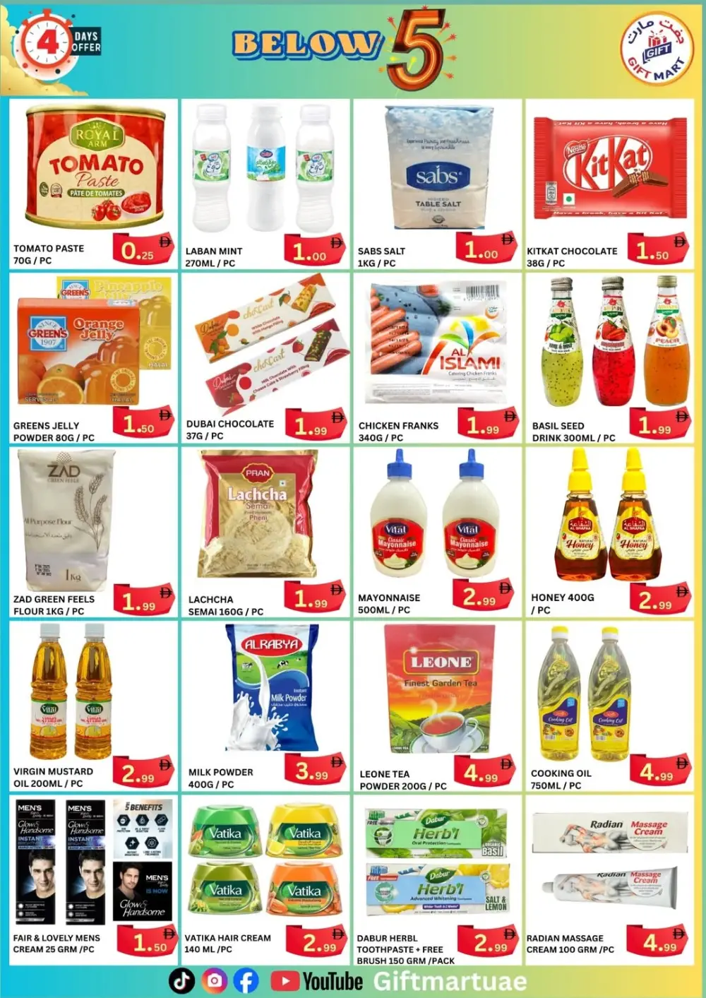 Ramadan Weekend Deals | Below 5 AED Offers