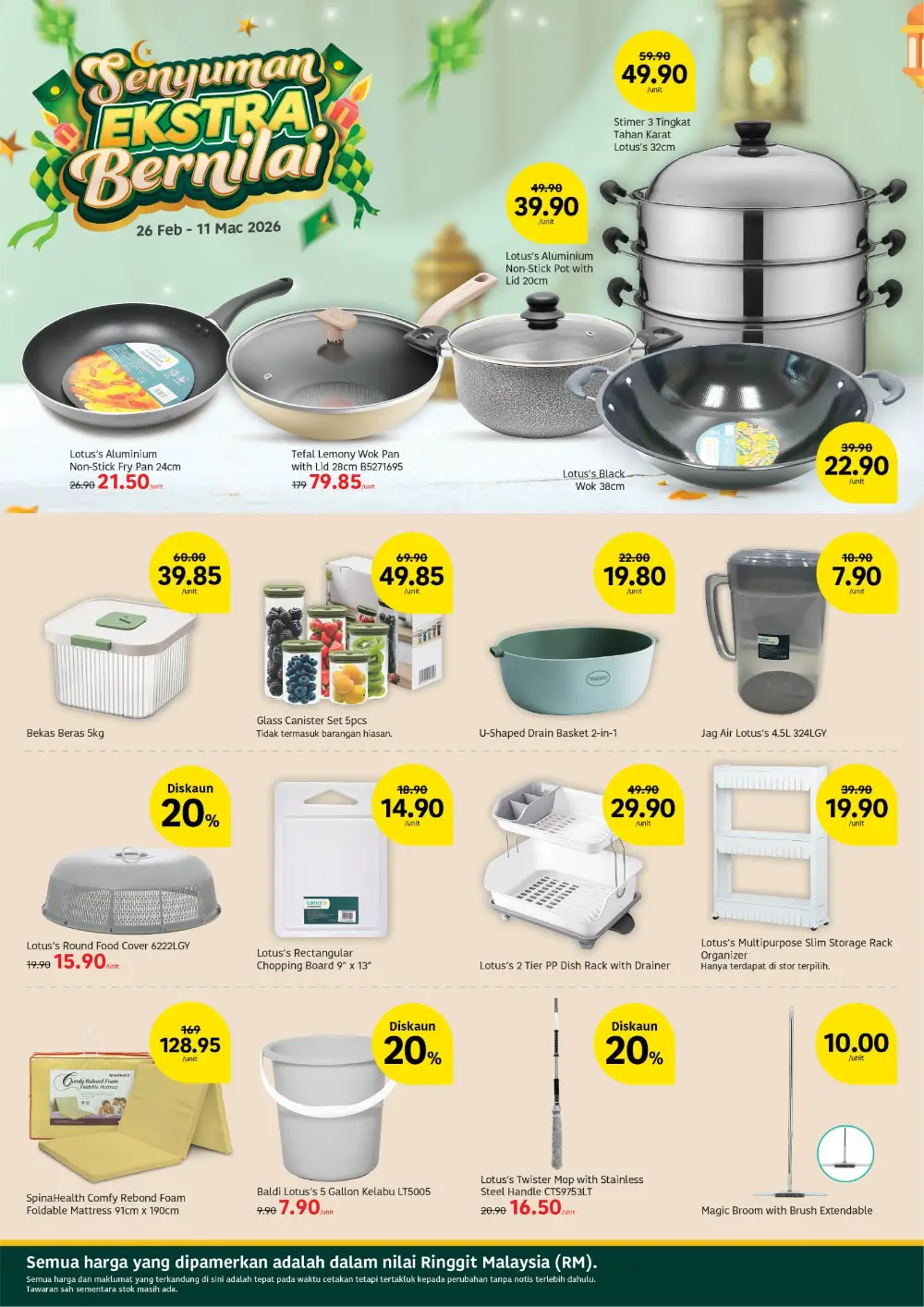 Raya 2026 Grocery & Kitchenware Offers | Weekly Promotion
