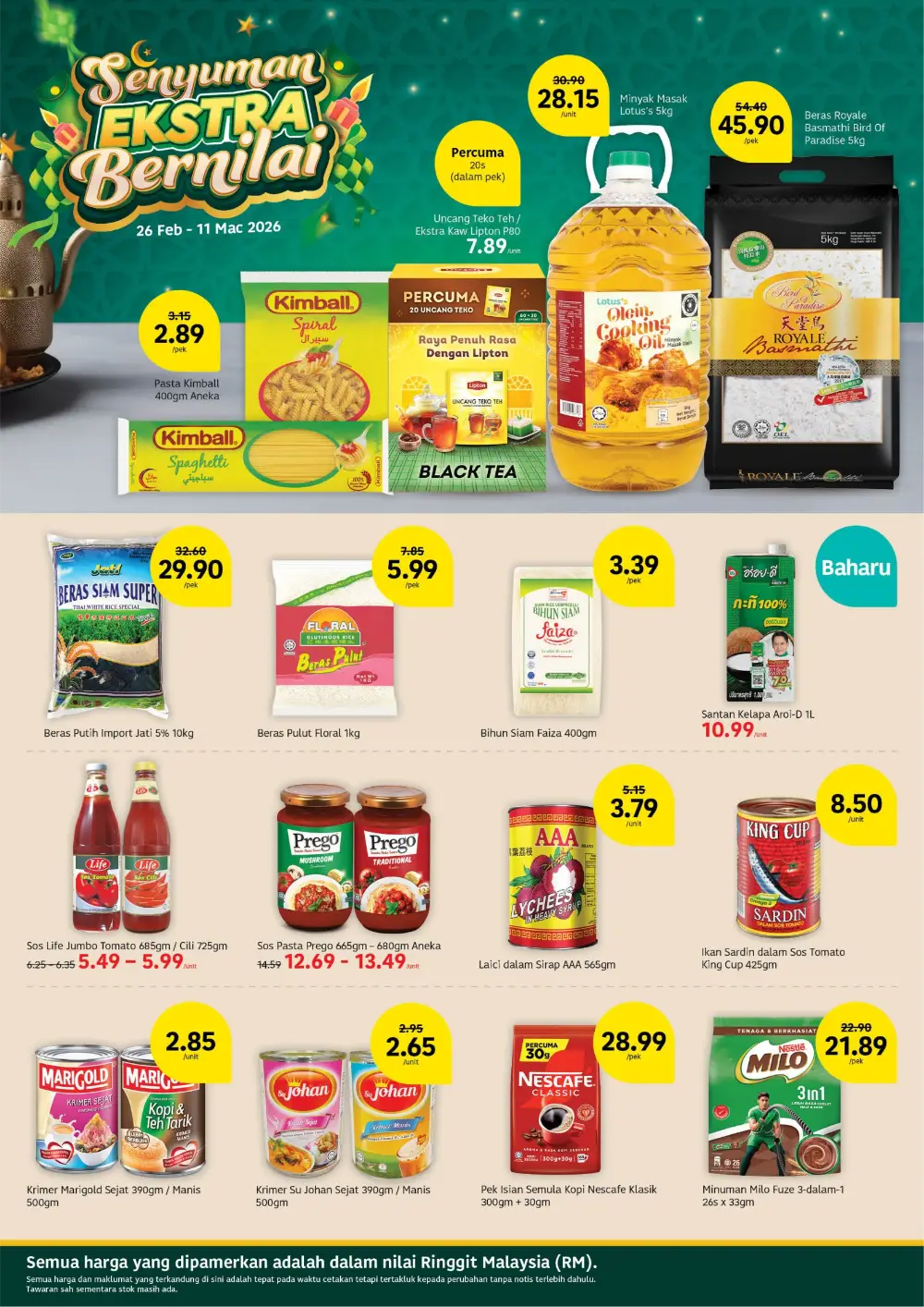 Raya 2026 Grocery & Kitchenware Offers | Weekly Promotion