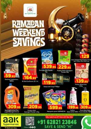 Weekend Grocery Deals & Ramadan Offers in Tirur In AAK Hypermarket Malappuram