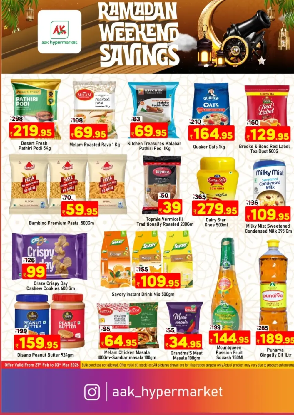 Weekend Grocery Deals & Ramadan Offers in Tirur