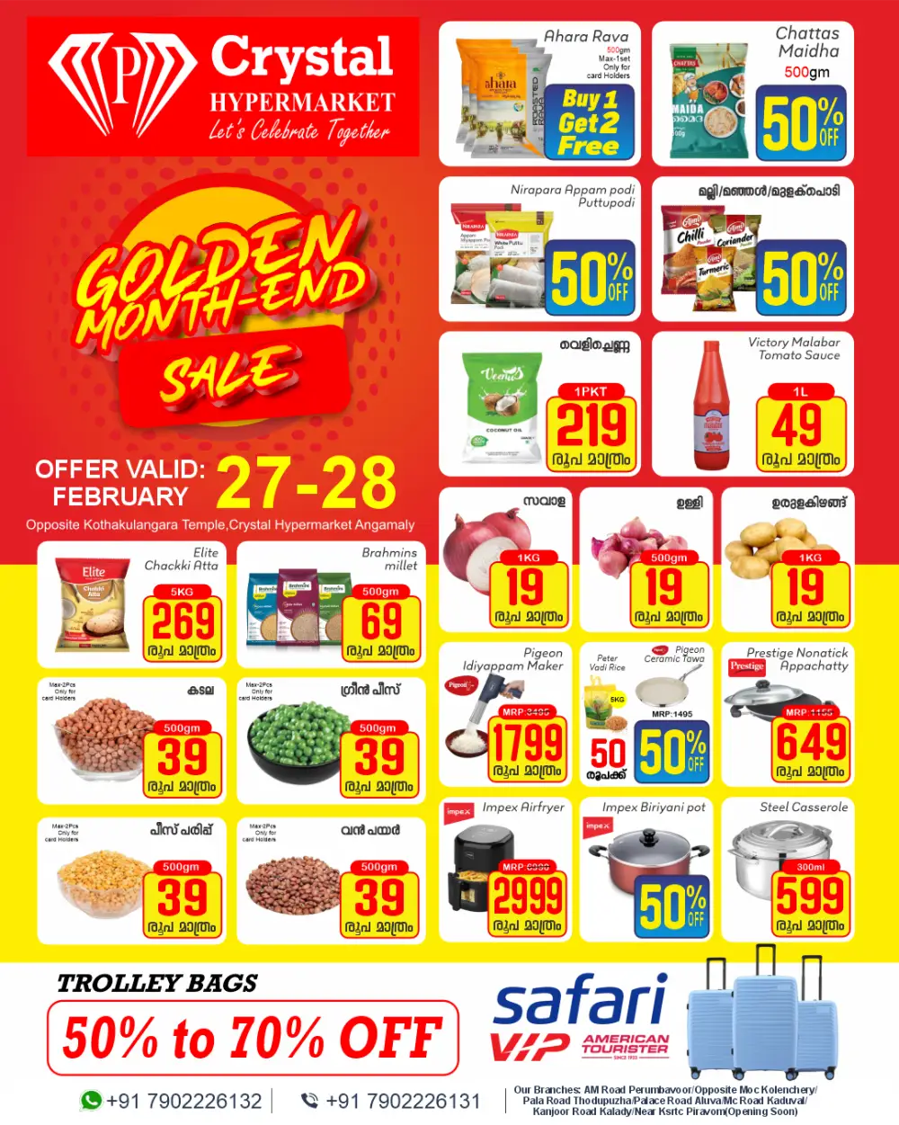 Month-End Sale at Crystal Hypermarket Angamaly