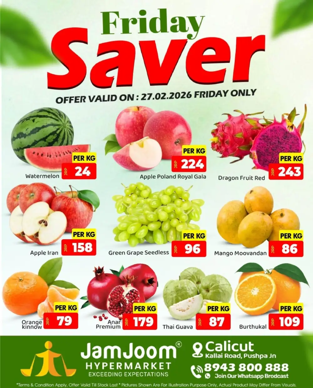 Friday Saver Sale at JamJoom Hypermarket Calicut