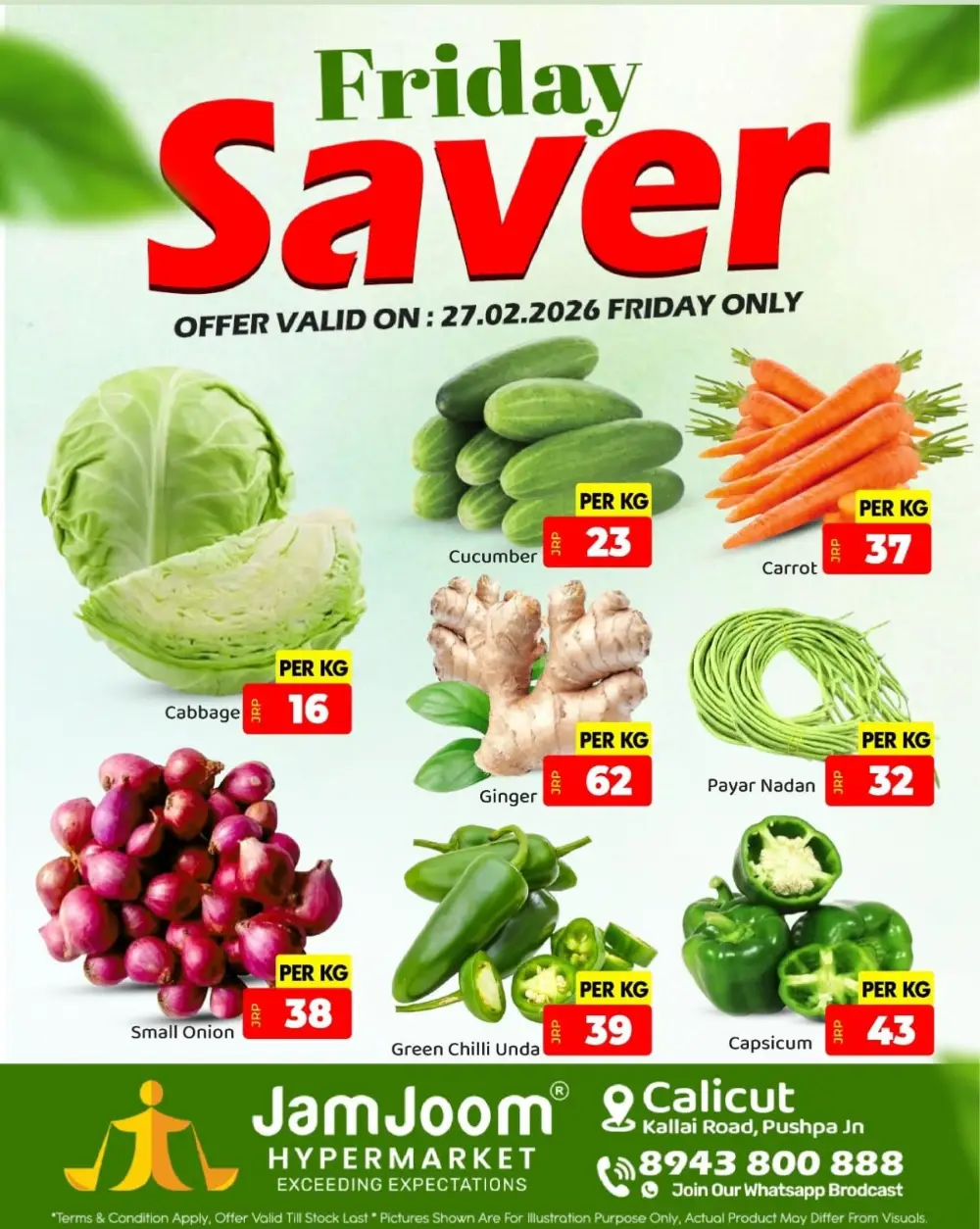 Friday Saver Sale at JamJoom Hypermarket Calicut