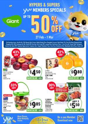 Giant yuu Members Specials | 1 Mar In Giant Singapore