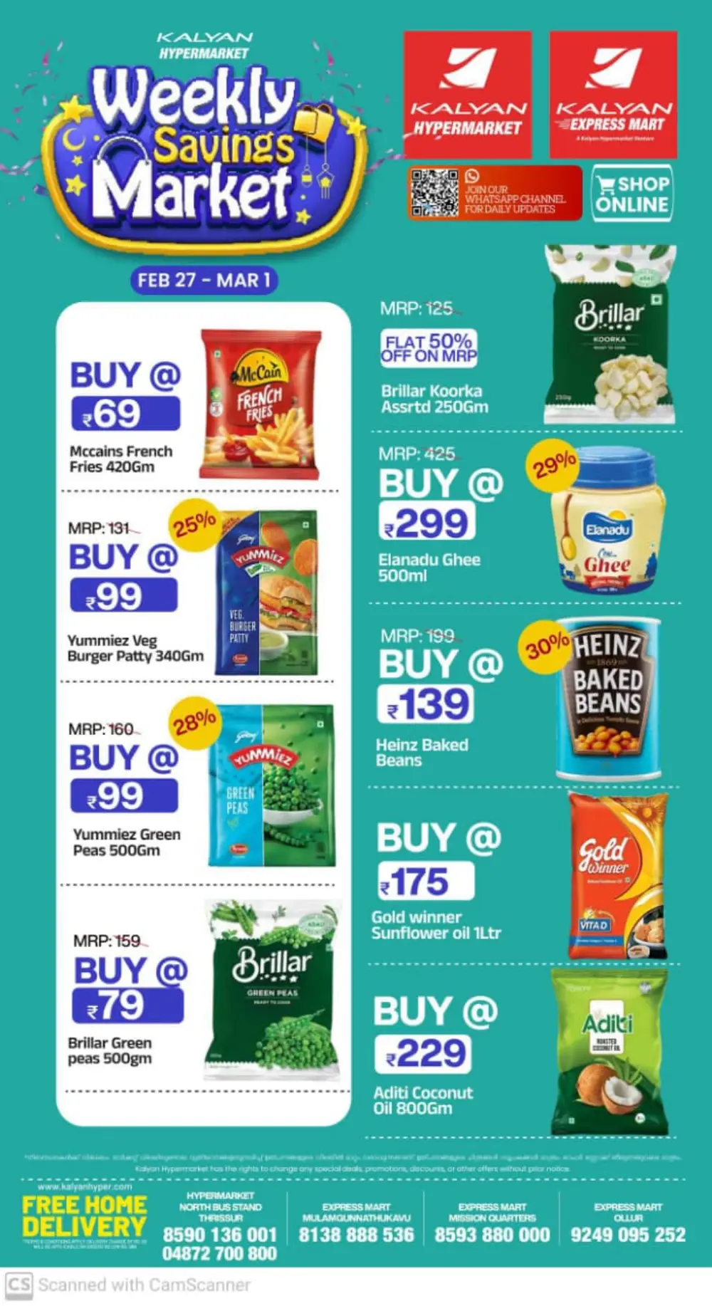 Weekly Savings Market at Kalyan Hypermarket Thrissur | Offers Valid till Mar 1