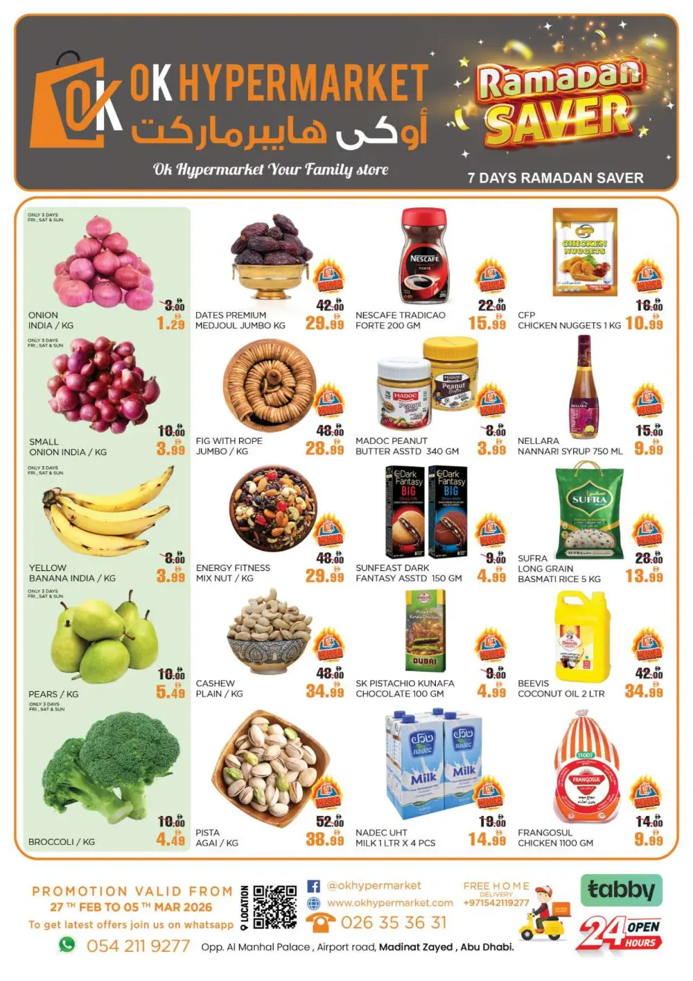 Ramadan Saver Deals | OK Hypermarket Abu Dhabi | Valid Mar 5