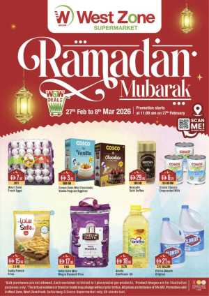 Ramadan Deals: West Zone Supermarket | Ends March 8th In West Zone Supermarket Dubai,Abu Dhabi,Sharjah / Ajman