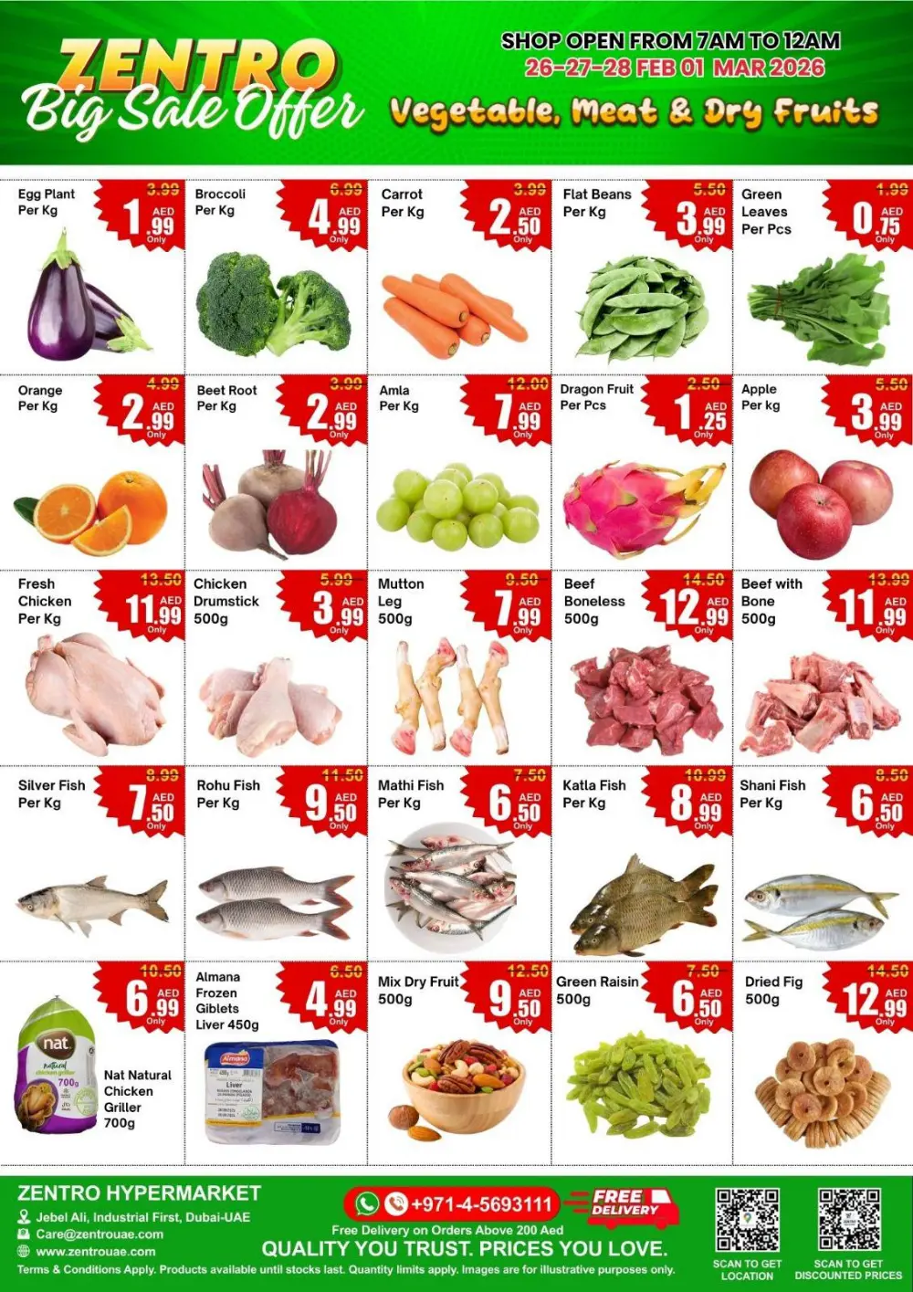 50% Off Grocery Deals | Zentro Hypermart Jebel Ali | Ends March 5